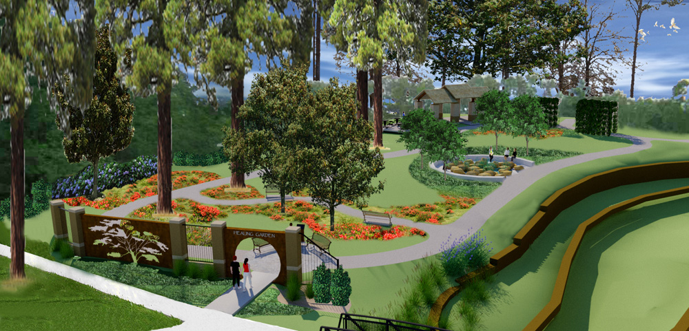 Landarc Group » Cancer Center Healing Gardens Renderings